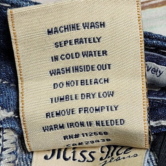 Miss Me Bootcut Jeans JE5369B2X With Embellished Pockets Womens Size 27 - Picture 6 of 11